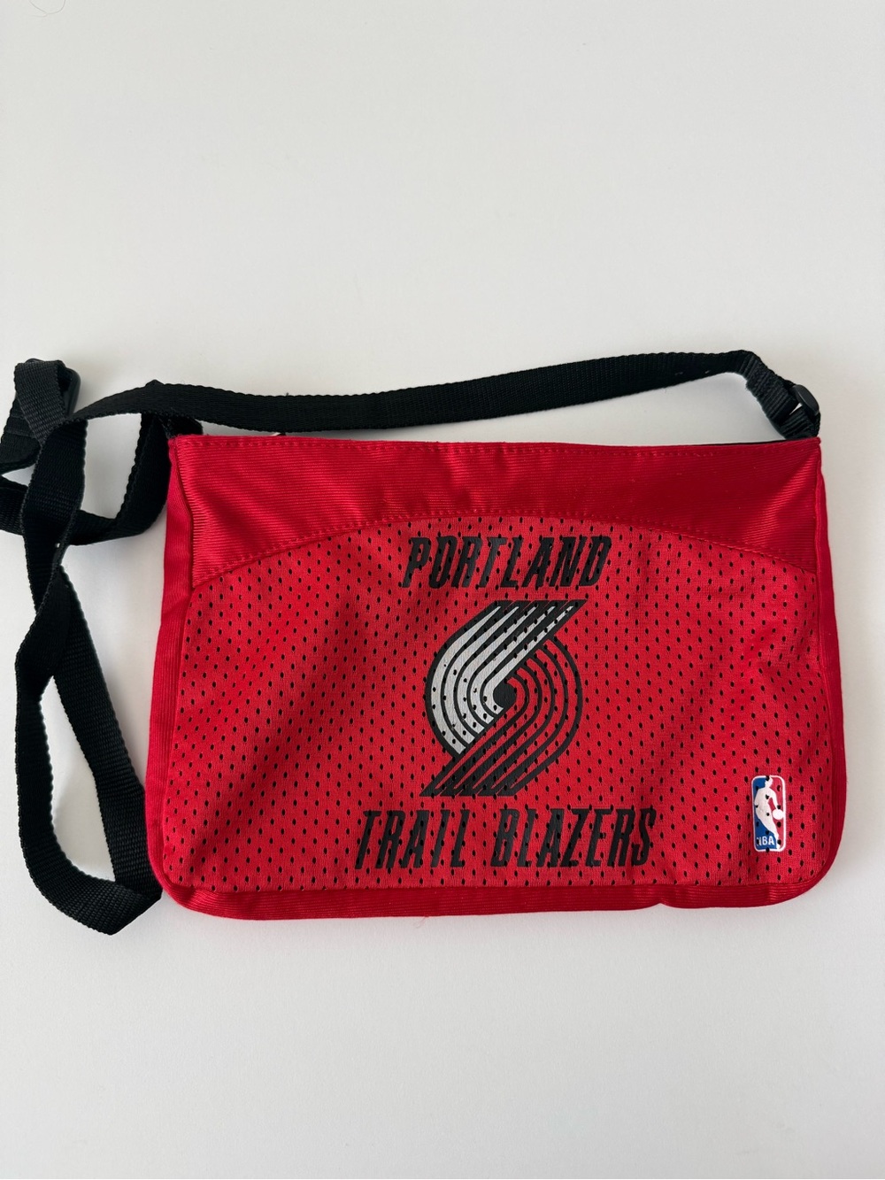 Portland Trail Blazers NBA Crossbody Bag Red Mesh Pro-FAN-ity by Little Earth